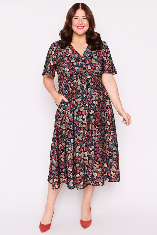 Mary Raspberry Forest Dress – Raspberry Forest midi dress