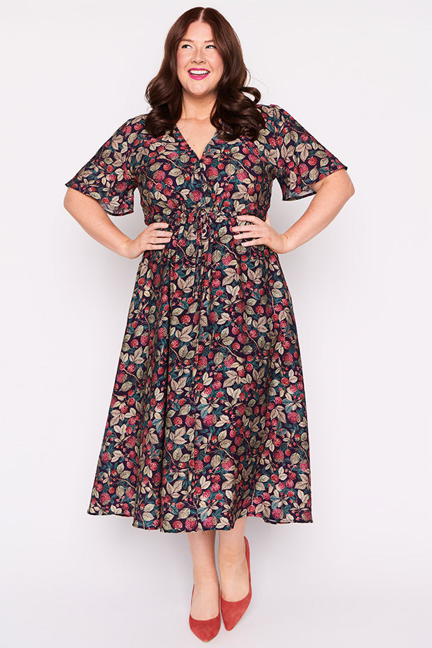 Mary Raspberry Forest Dress – Raspberry Forest midi dress