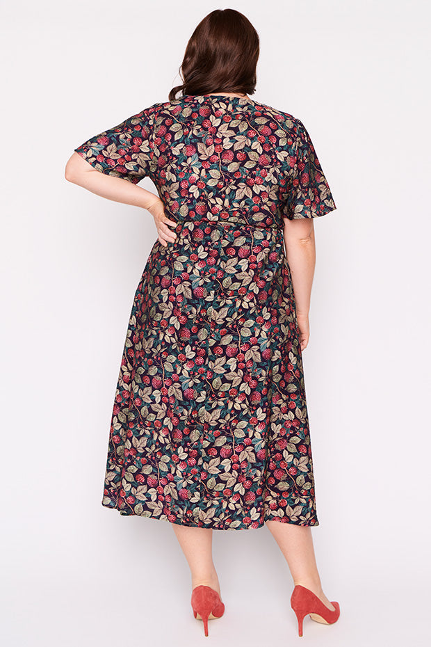 Mary Raspberry Forest Dress – Raspberry Forest midi dress