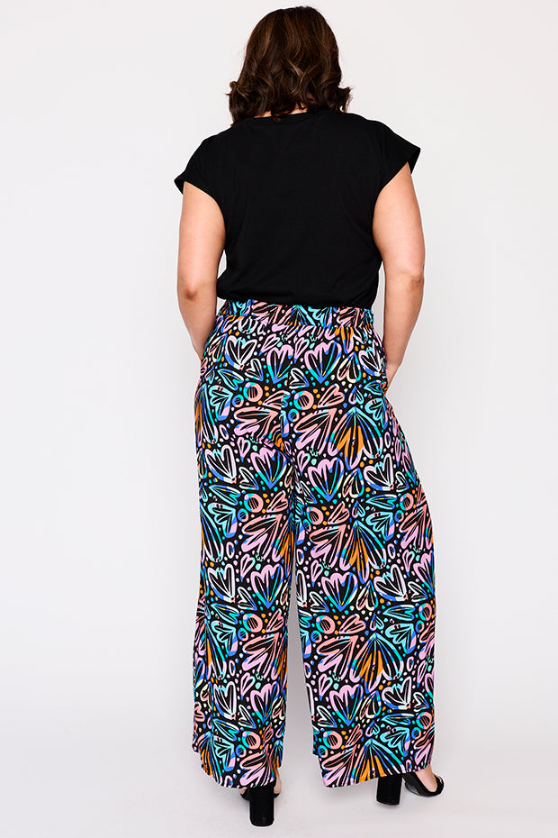 Xane Firework Flowers Pant – Firework Flowers wide leg pants