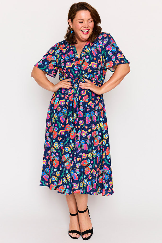 Marley Beautiful Bugs Dress โ Beautiful Bugs midi dress