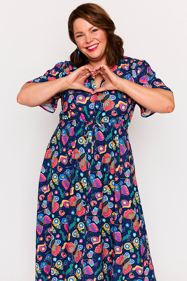 Marley Beautiful Bugs Dress โ Beautiful Bugs midi dress