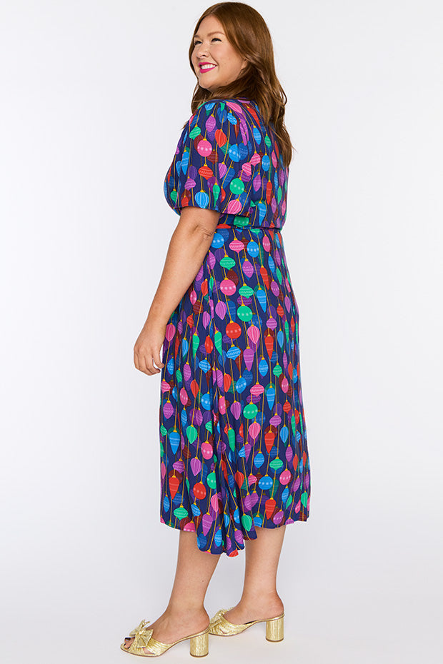 Michelle Christmas Ornaments Dress โ Christmas Ornaments midi dress