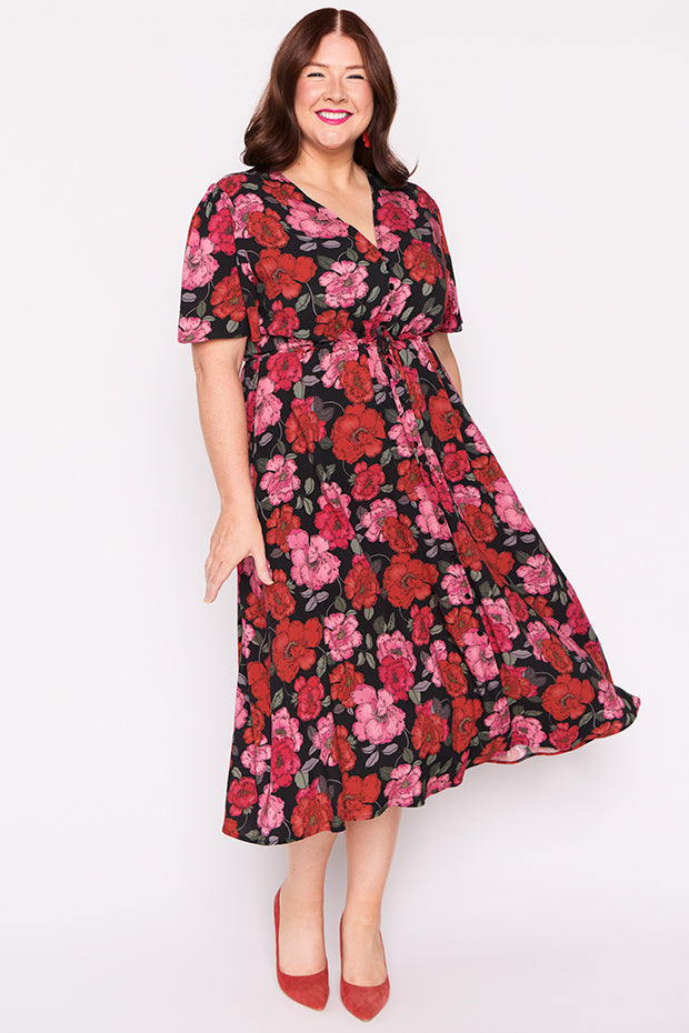 Michelle Delicate Petal Dress – Delicate Petal midi dress