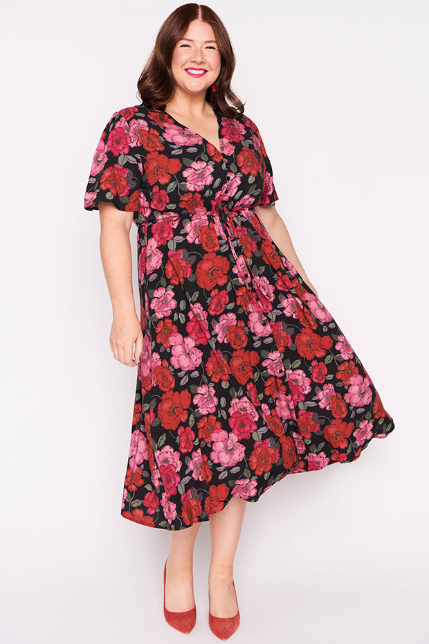 Michelle Delicate Petal Dress – Delicate Petal midi dress