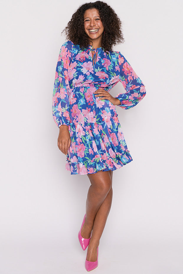 Wildflower Tropical Watercolour Dress – Tropical Watercolour floral dress