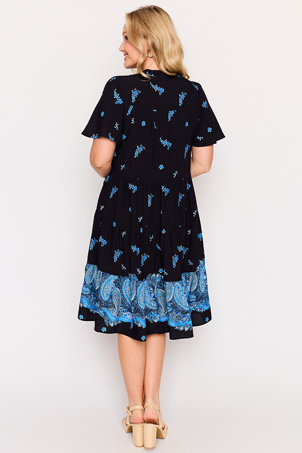 Lucette Dancing Paisley Dress – Dancing Paisley midi dress