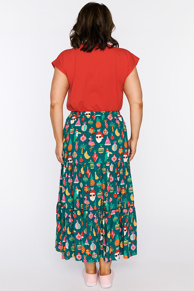 Alexandra Christmas Vacation Skirt – Christmas Vacation maxi skirt