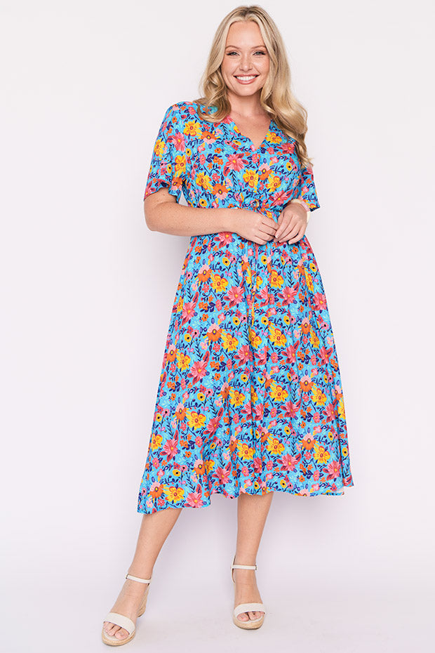 Michelle Sky Garden Dress – Sky Garden midi dress
