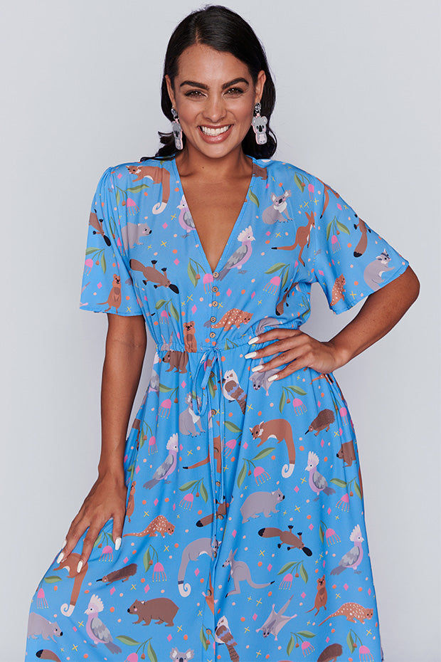 Marley Sweet Aussie Animals Dress – Sweet Aussie Animals midi dress