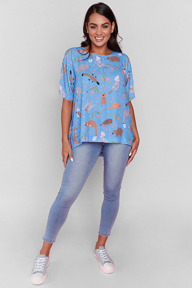 Serena Sweet Aussie Animals Top – Sweet Aussie Animals loose top