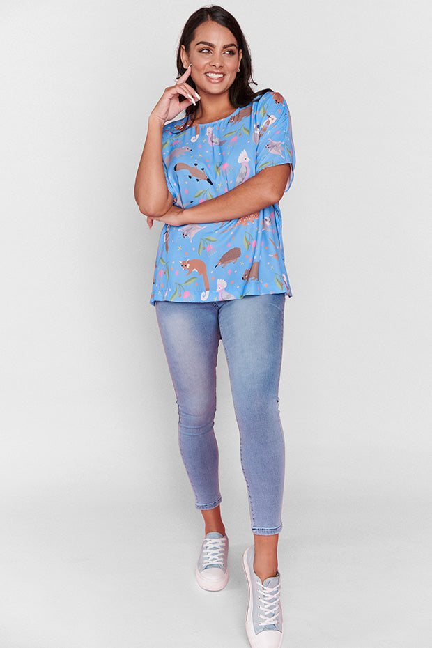 Serena Sweet Aussie Animals Top – Sweet Aussie Animals loose top