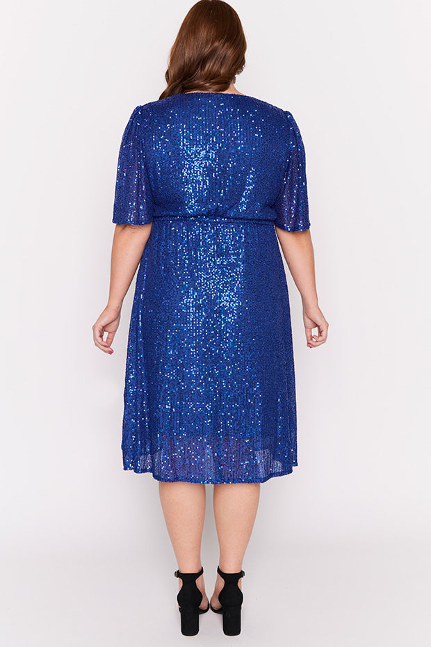 Tinsley Cobalt Sequins Dress – Cobalt Sequins sequin dress