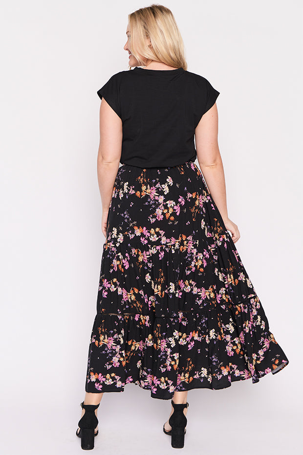 Alexandra Sunset Shadow Skirt โ Sunset Shadow maxi skirt