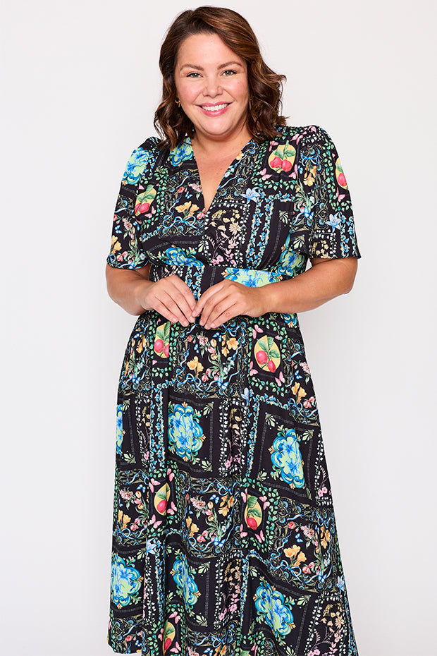 Imogen Gilded Garden Dress – Gilded Garden midi dress