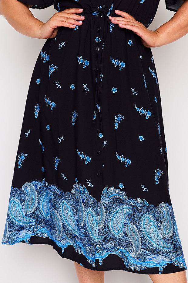 Michelle Dancing Paisley Dress – Dancing Paisley midi dress