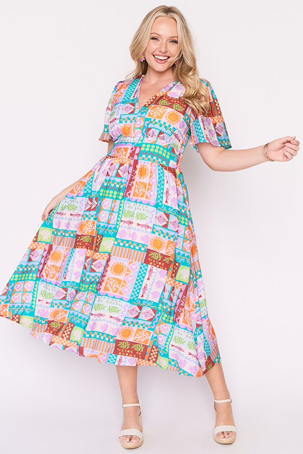 Evie Love In The Sun Dress – Love In The Sun midi dress