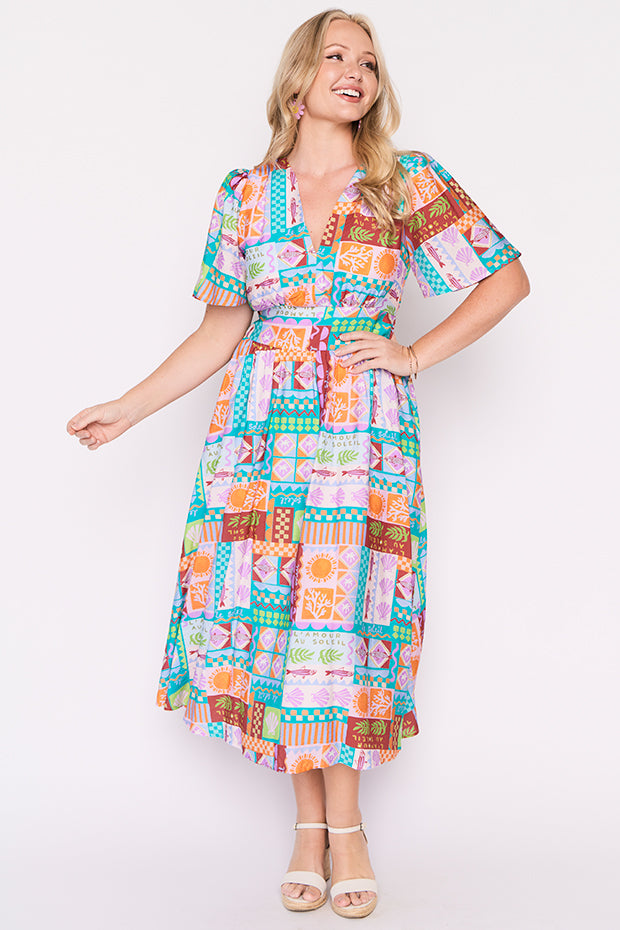Evie Love In The Sun Dress – Love In The Sun midi dress