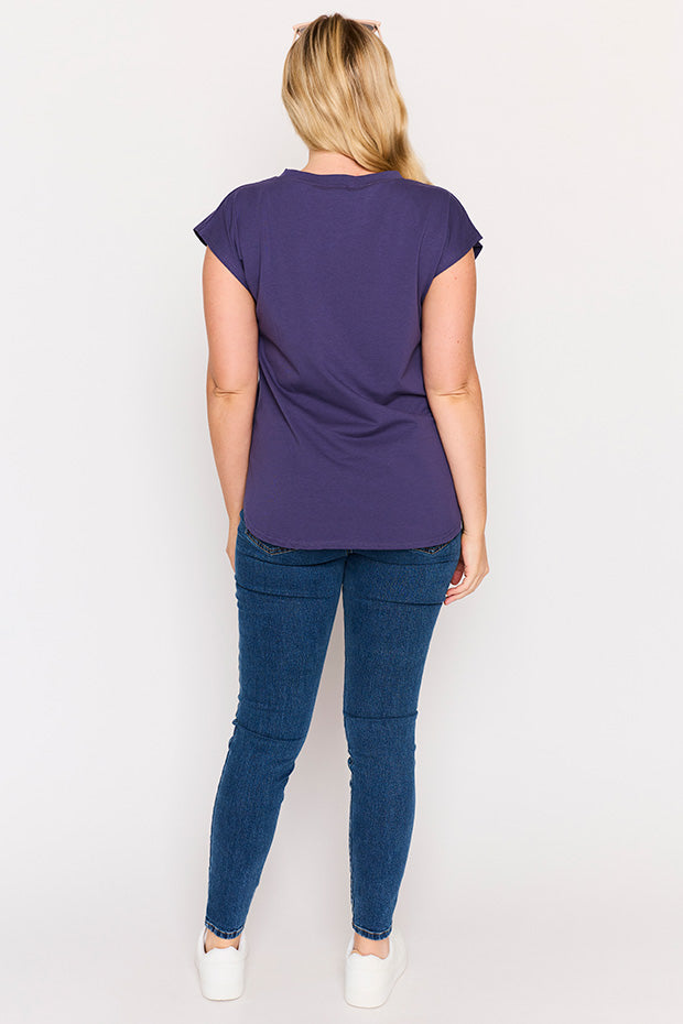 Milano Navy Top – Navy loose top