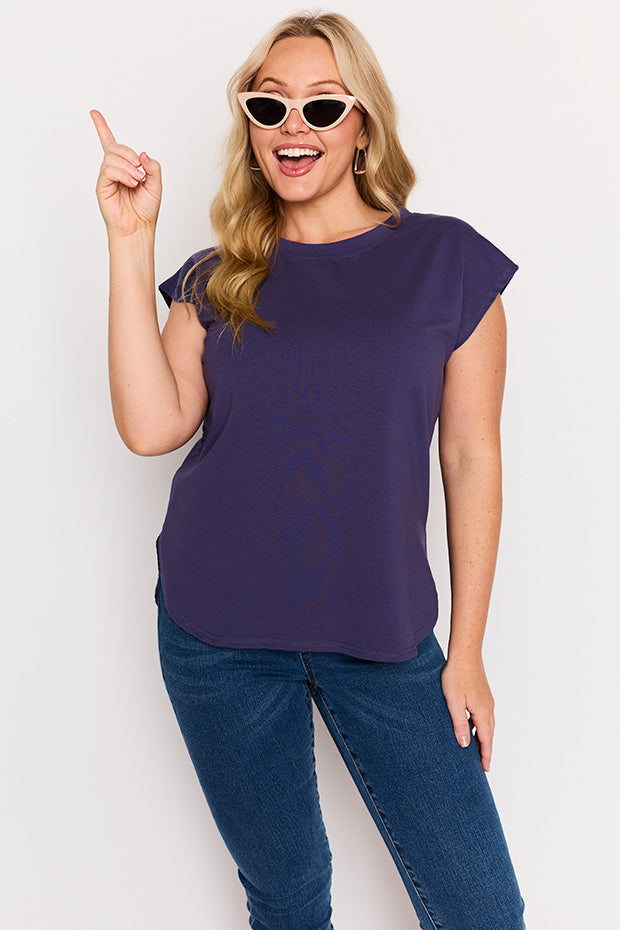 Milano Navy Top – Navy loose top