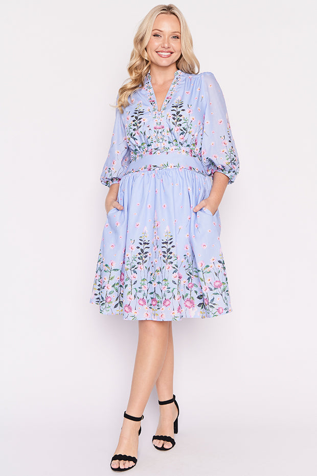 Abbie Sky Dancing Clover Dress – Sky Dancing Clover knee length dress