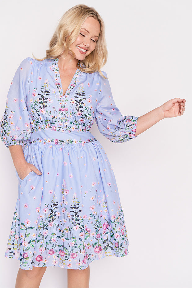 Abbie Sky Dancing Clover Dress – Sky Dancing Clover knee length dress