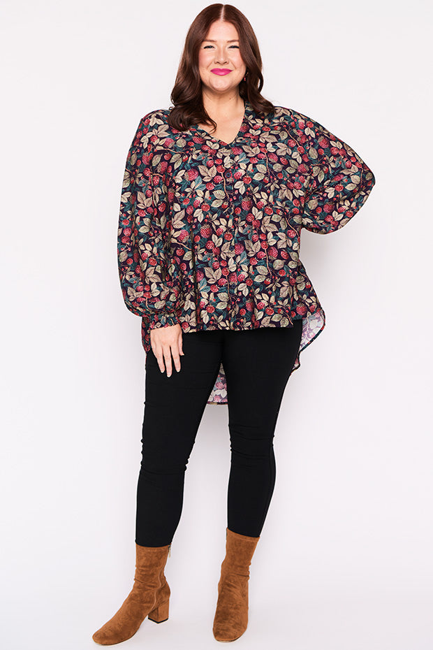 Jillian Raspberry Forest Shirt – Raspberry Forest top