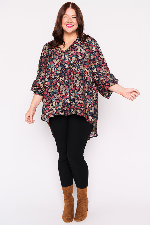 Jillian Raspberry Forest Shirt – Raspberry Forest top