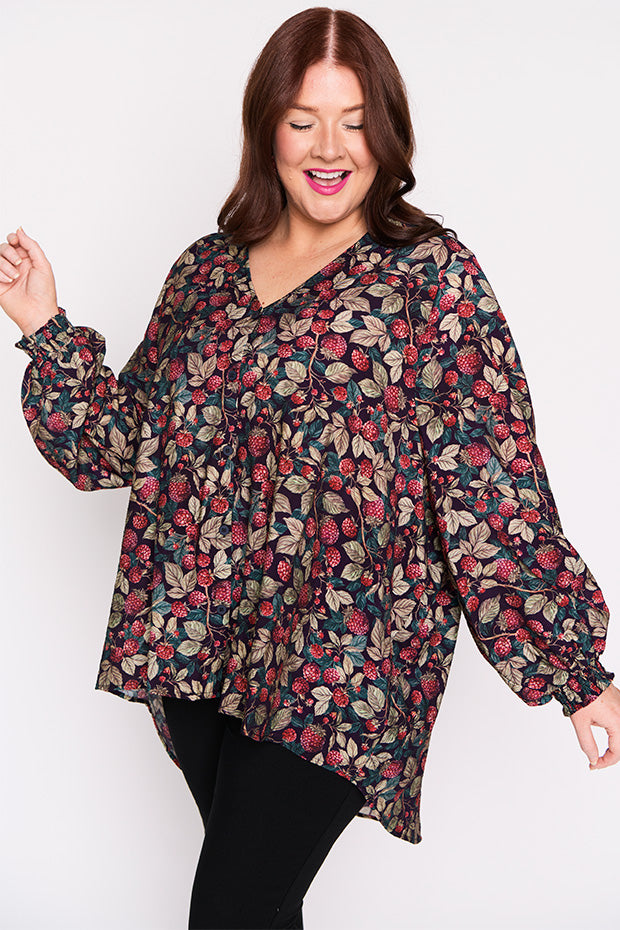 Jillian Raspberry Forest Shirt – Raspberry Forest top