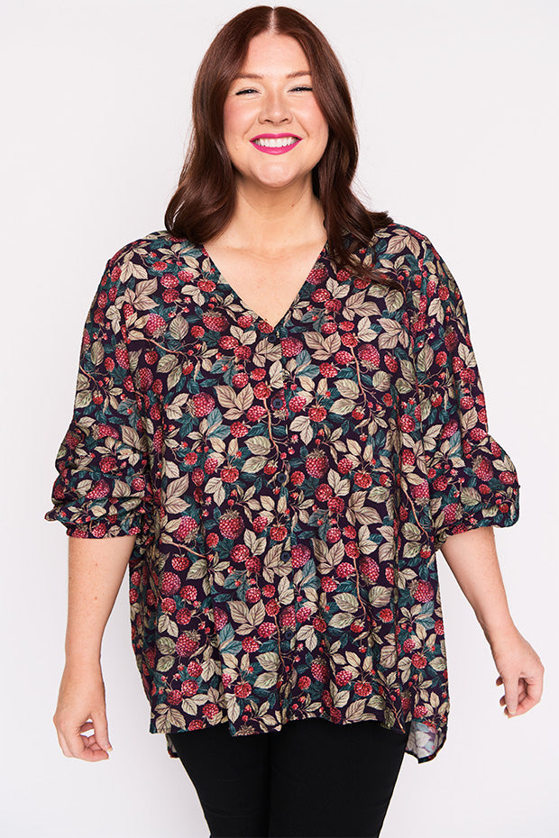 Jillian Raspberry Forest Shirt – Raspberry Forest top