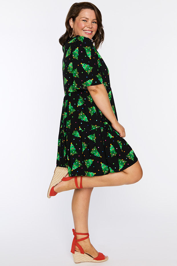 Izzie Christmas Tree Dress – Christmas Tree mini dress