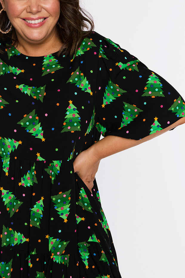 Izzie Christmas Tree Dress – Christmas Tree mini dress