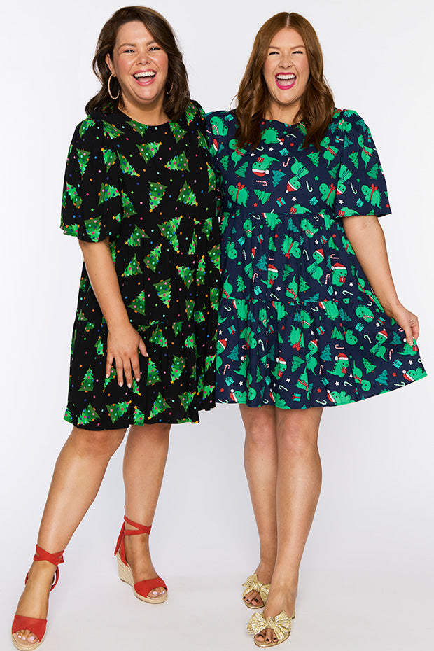 Izzie Christmas Tree Dress – Christmas Tree mini dress