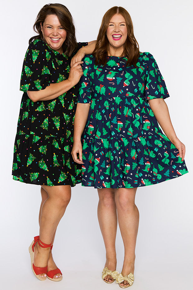 Izzie Christmas Tree Dress – Christmas Tree mini dress
