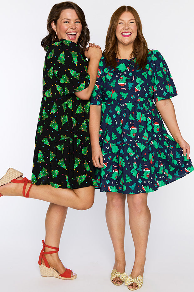 Izzie Christmas Tree Dress – Christmas Tree mini dress