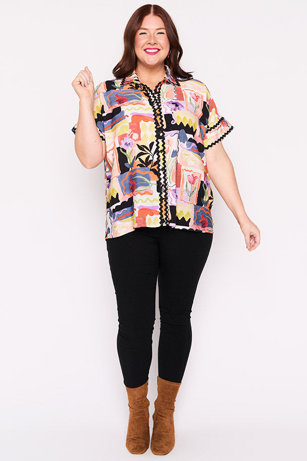 Regyn Framed Flora Shirt – Framed Flora top
