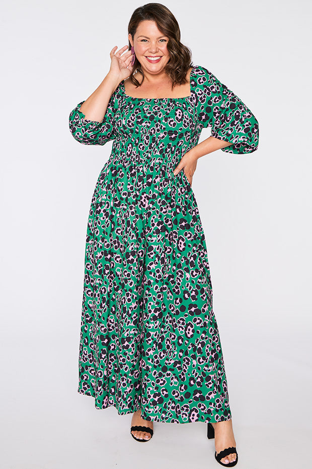 Kiki Green Leopard Jumpsuit – Green Leopard jumpsuit