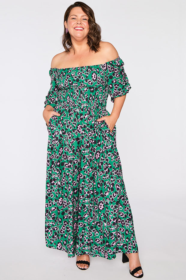 Kiki Green Leopard Jumpsuit – Green Leopard jumpsuit