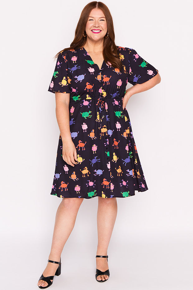 Siena Poodles Dress – Poodles knee length dress