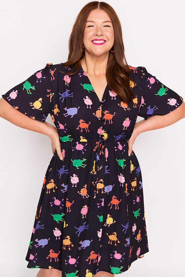 Siena Poodles Dress – Poodles knee length dress