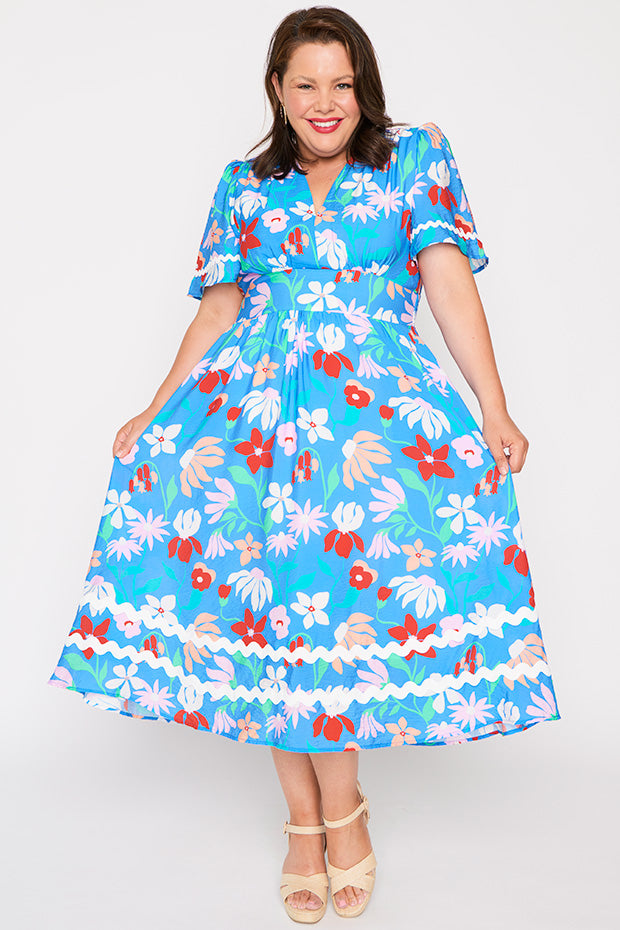 Lilian Fionas Flowers Dress – Fionas Flowers midi dress