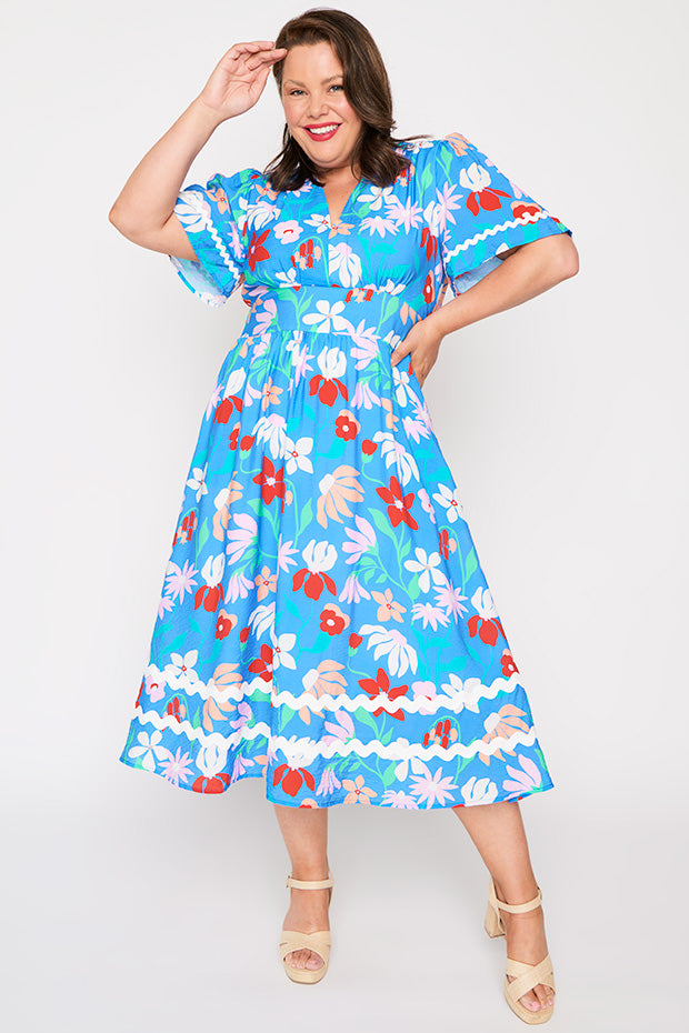 Lilian Fionas Flowers Dress – Fionas Flowers midi dress
