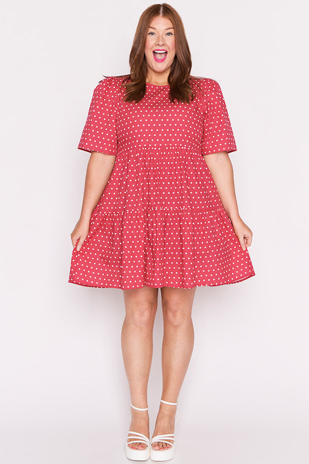 Isadora Cherry Spot Dress – Cherry Spot mini dress