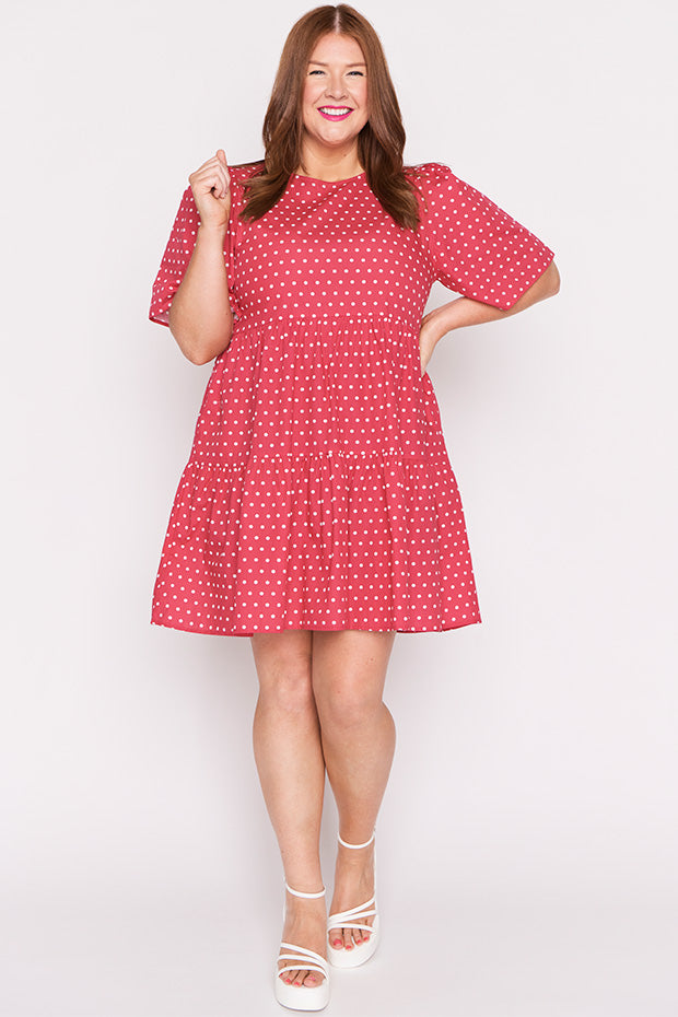 Isadora Cherry Spot Dress – Cherry Spot mini dress
