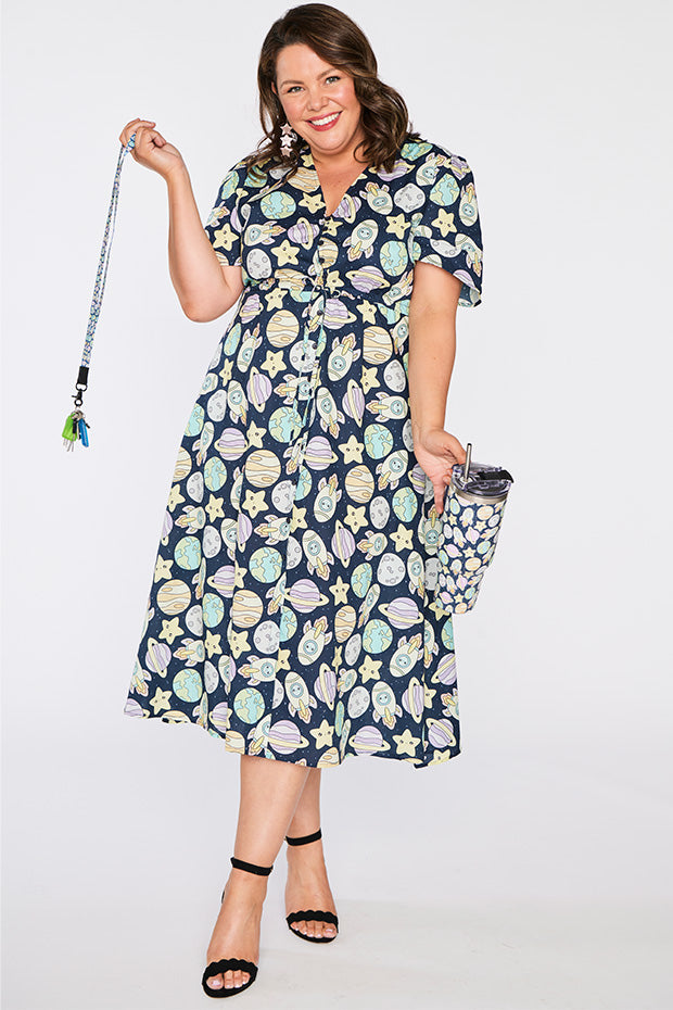 Marley Cotton Out of Space Dress – Out of Space midi dress