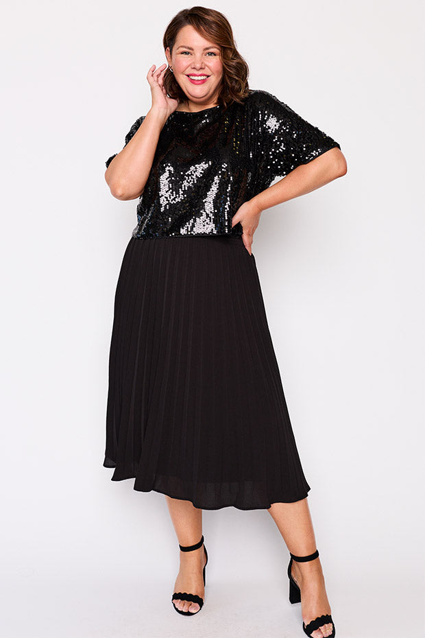 Astra Black Sequin Top – Black Sequin top