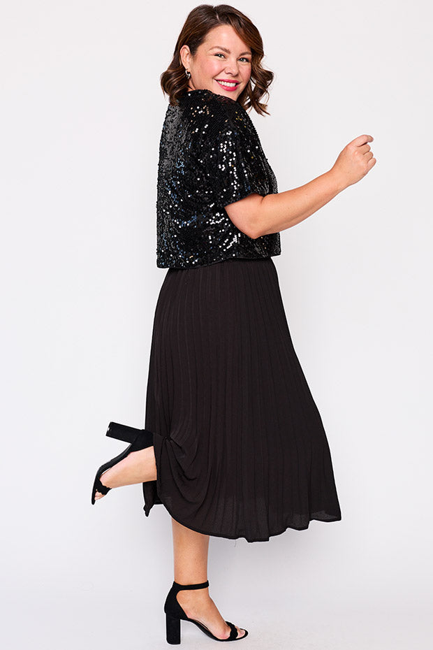 Astra Black Sequin Top – Black Sequin top