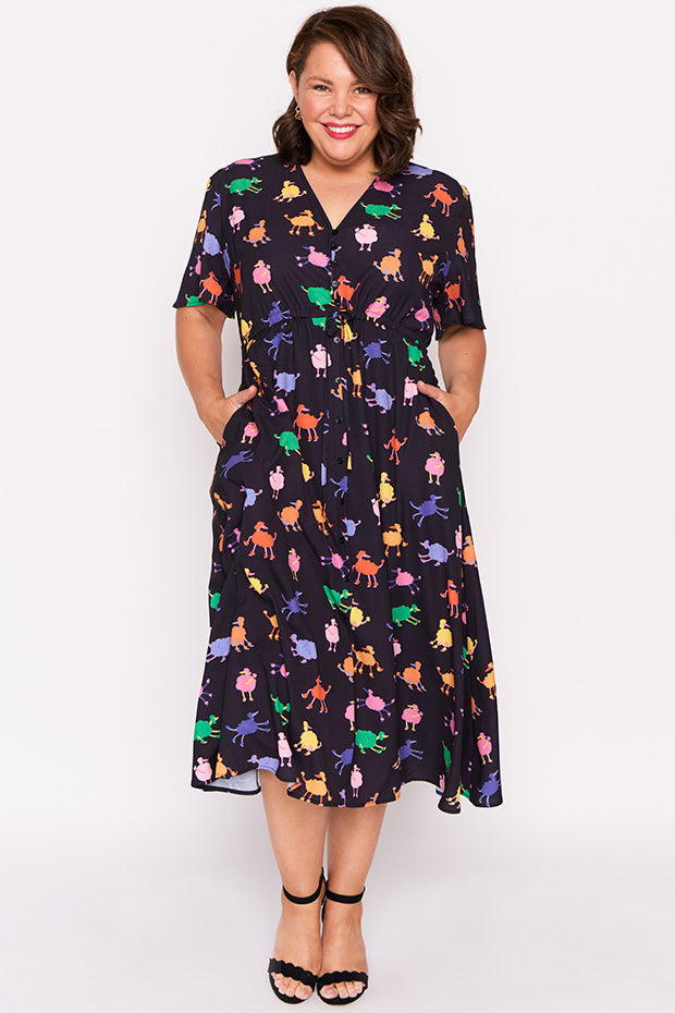 Marley Poodles Dress – Poodles midi dress