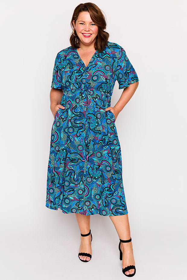 Michelle Totem Dress – Totem midi dress