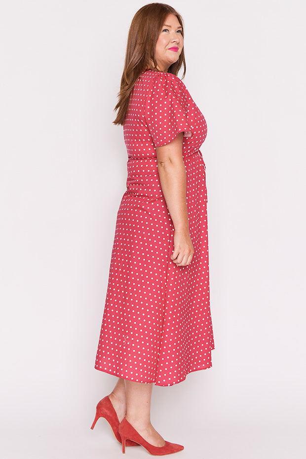Marley Cotton Cherry Spot Dress โ Cherry Spot midi dress